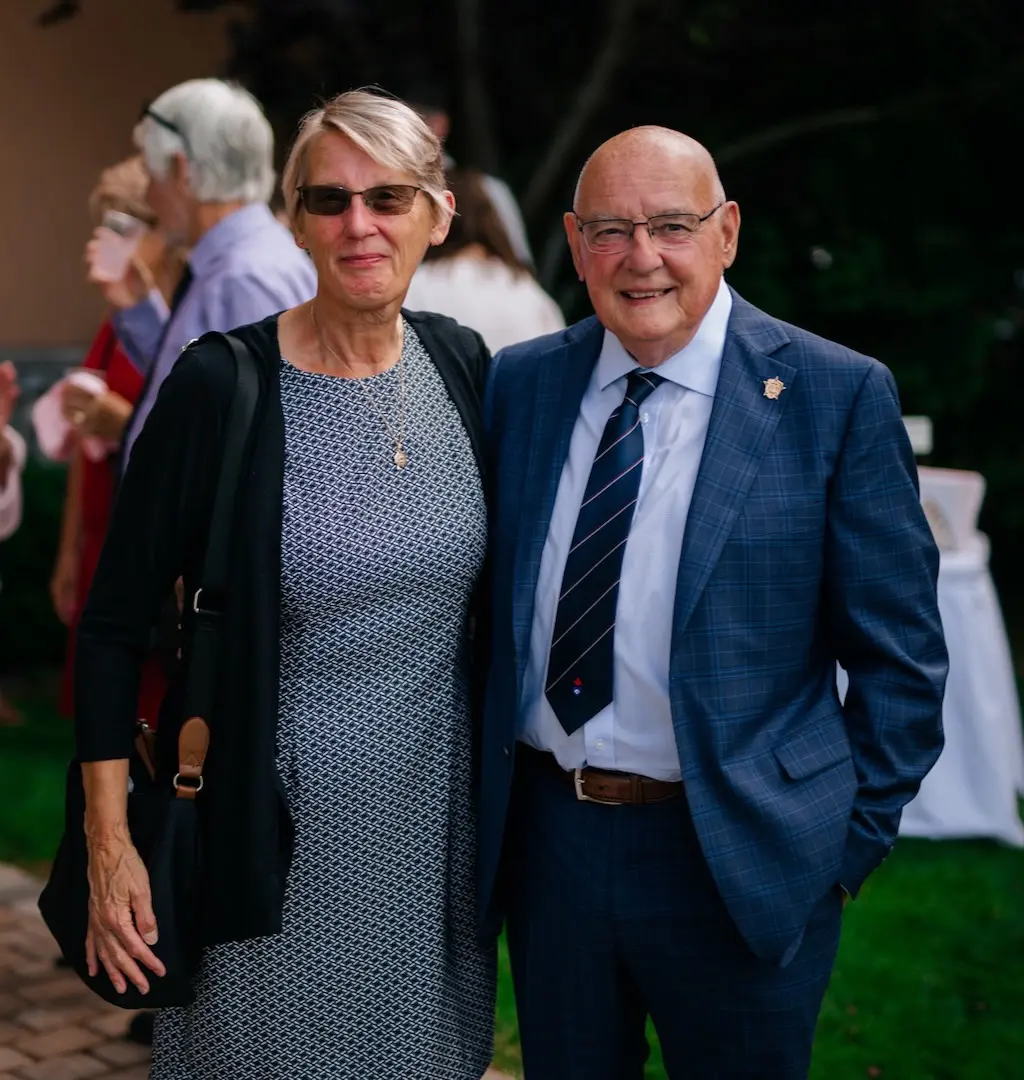 Dr. John M. Hogg with his wife Sally