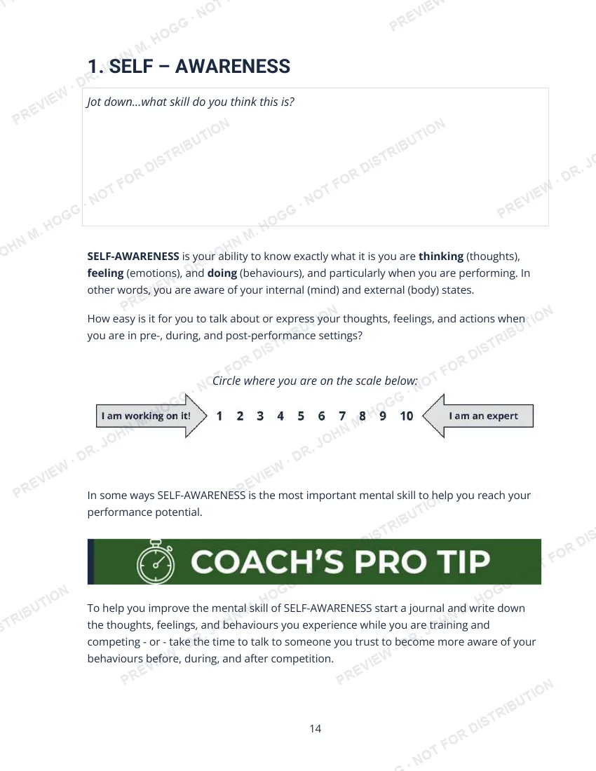 Sample page: Coach's Pro Tip callout