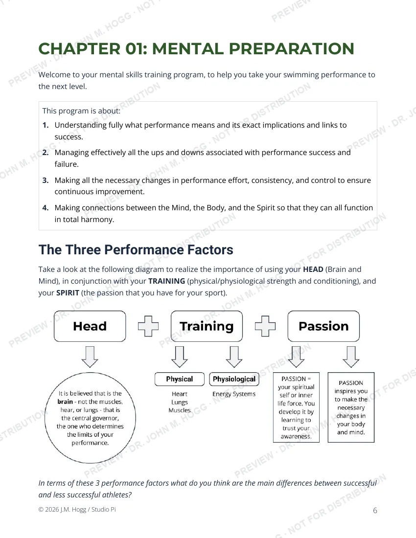 Sample page: Chapter 1 · the three performance factors